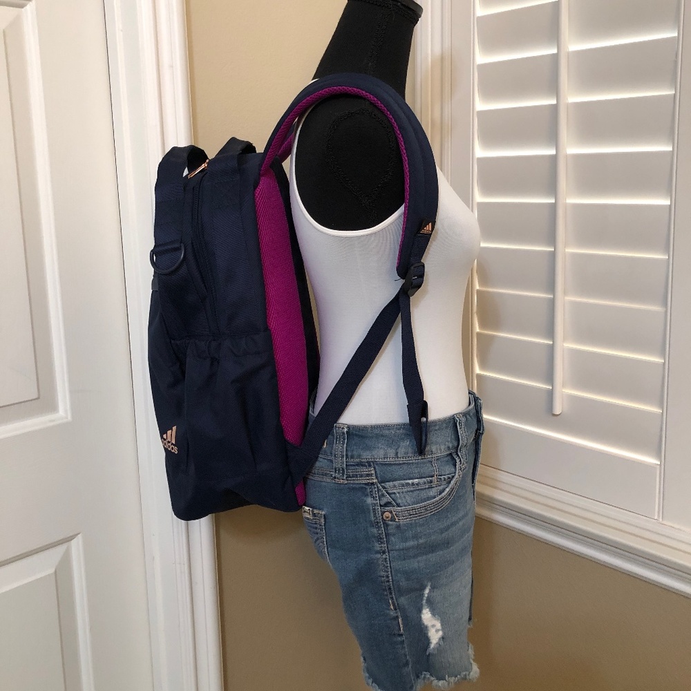NWOT Adidas Blue Backpack - Picture 3 of 11